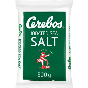 CEREBOS 500G TABLE SEA SALT POLY