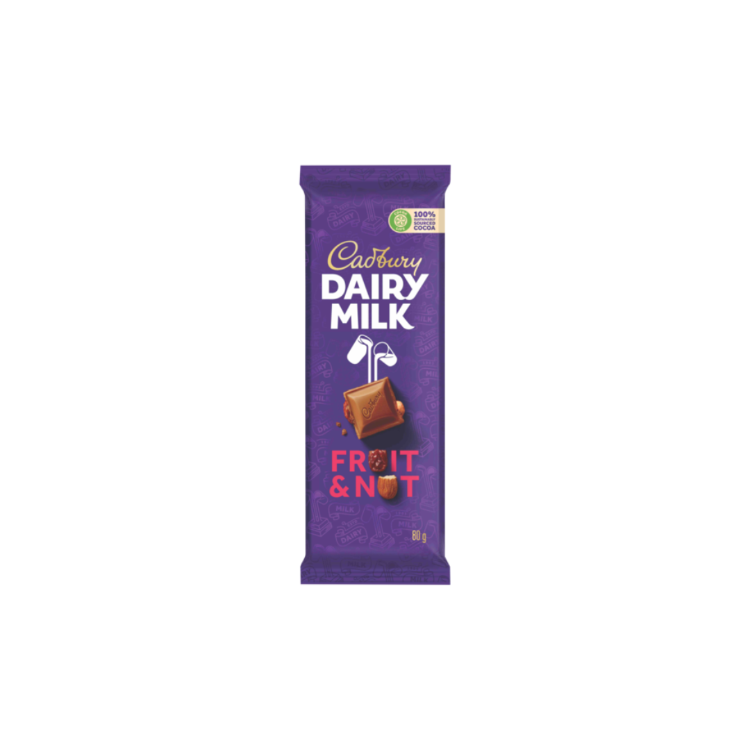 CADBURY Choc Slab Fruit & Nut 150G