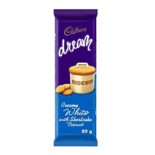 CADBURY 80G WHITE CHOCOLATE BUISCIT