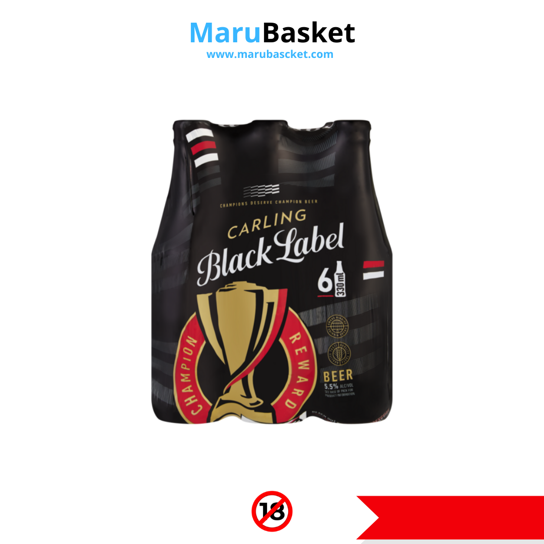 Carling Black Label Beer 6 x 330ml