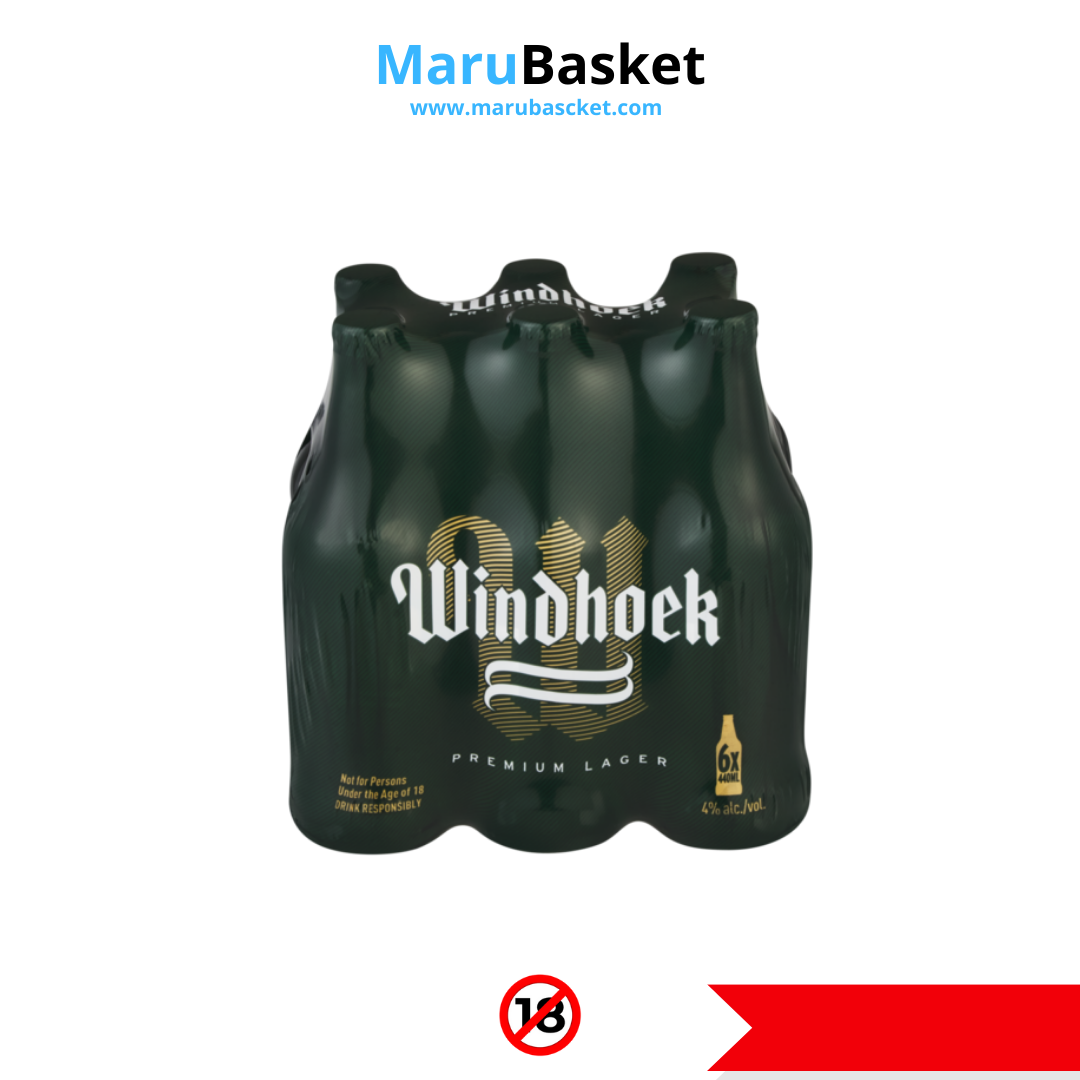 Windhoek Premier Lager Beer 6 x 440ml