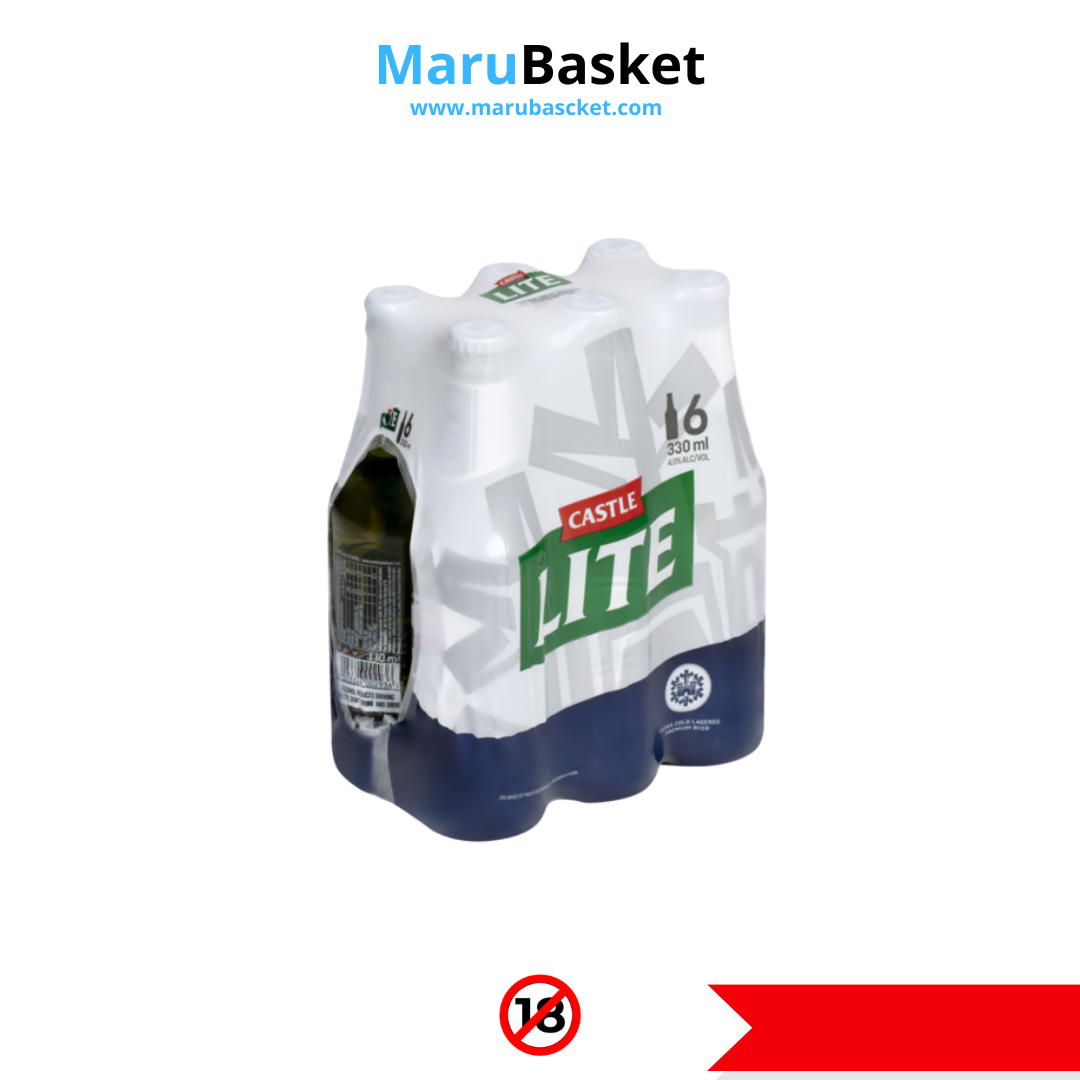 Castle Lite Beer 6 x 330ml