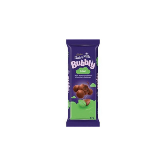 Cadbury Choc Slab Bubbly Mint 87G